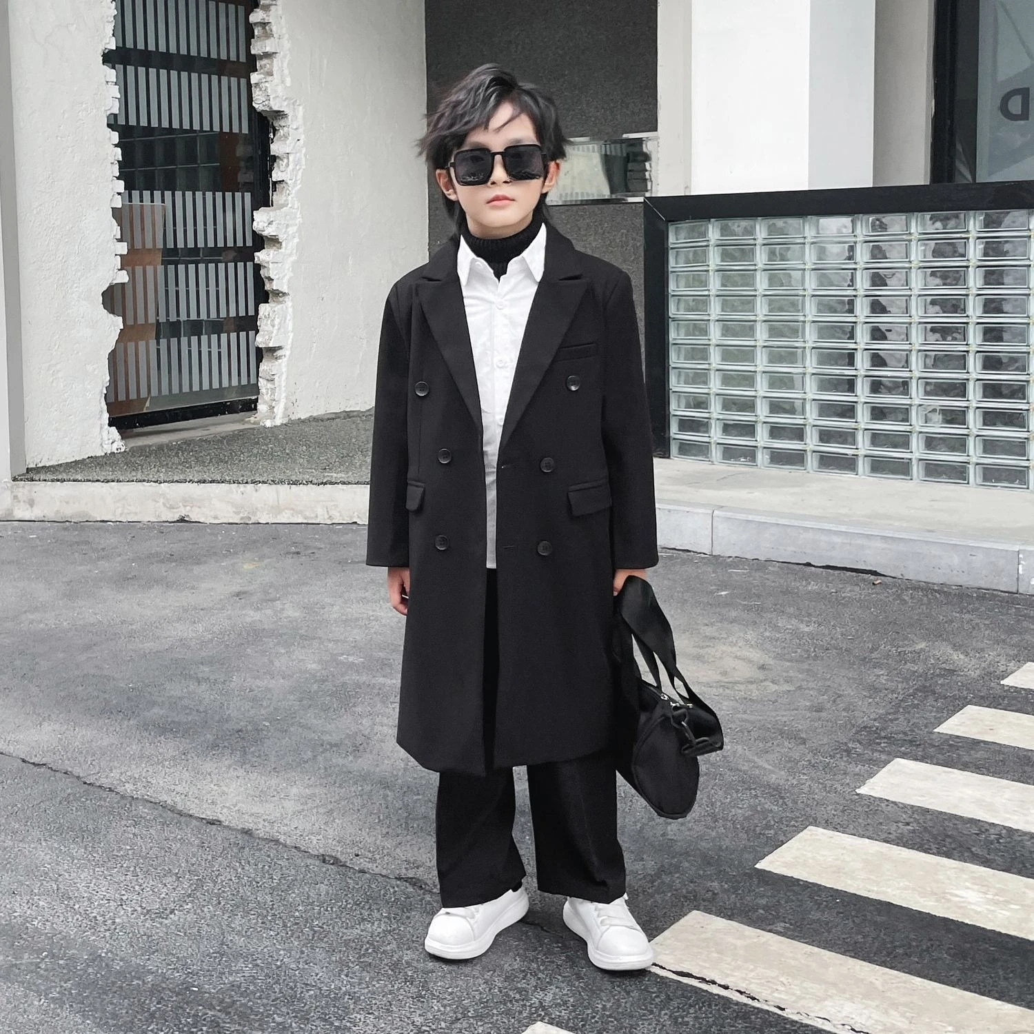 Boys Trench Coat 2026 Autumn Winter Long British Style Kids Outerwear Thick Warm Casual Streetwear Fashion Jacket