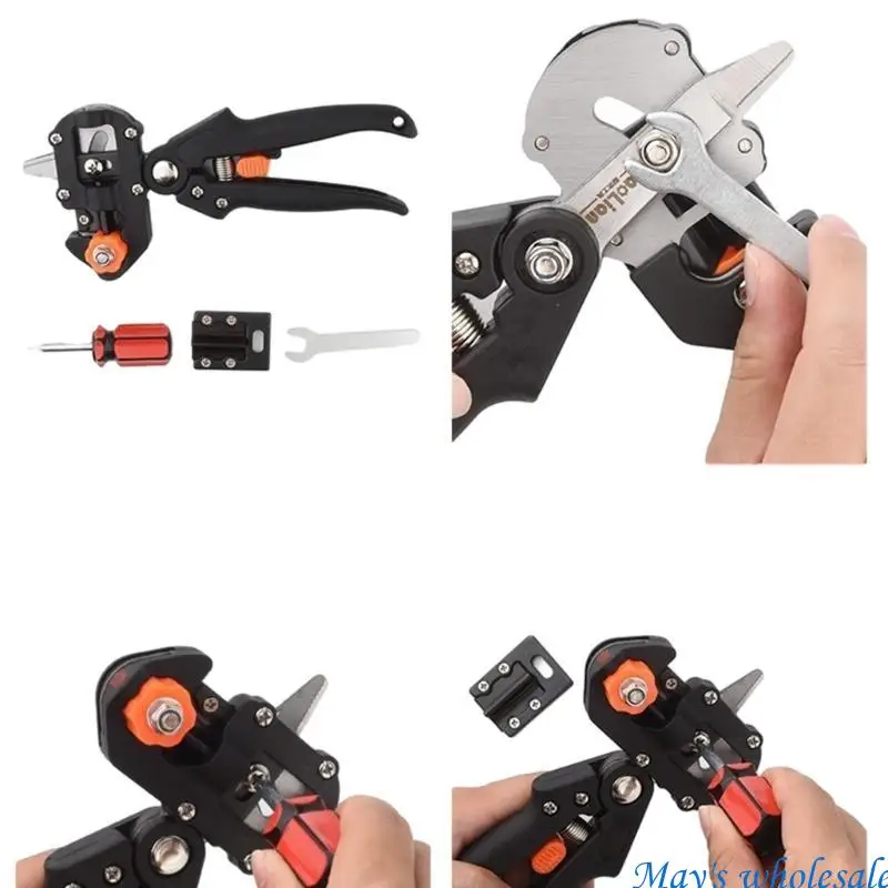 Garden Grafting Pruner Grafting Set Farming Fruit Tree Pruning Shears Tool 448A