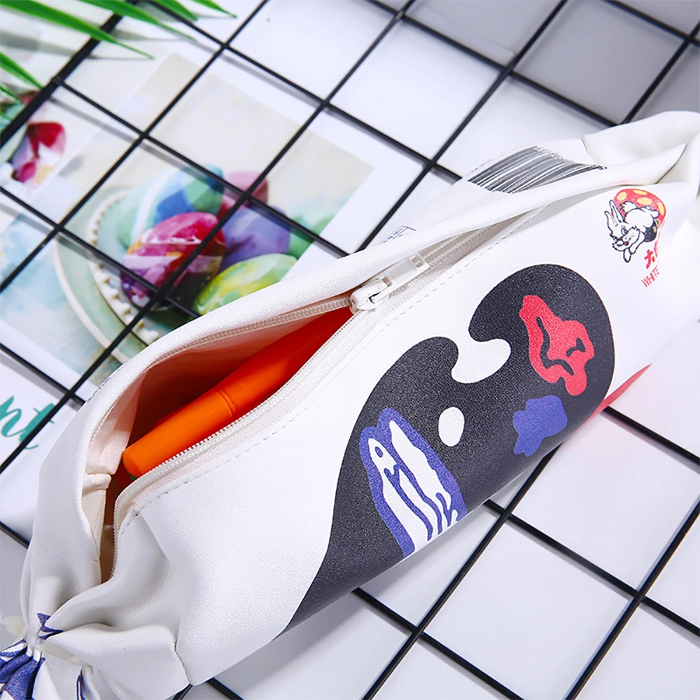 Hot Sale for Tiktok White Rabbit Candy Pencil Bag For Male And Female Student Personality Creative Stationery Bag Pencil Pen Box