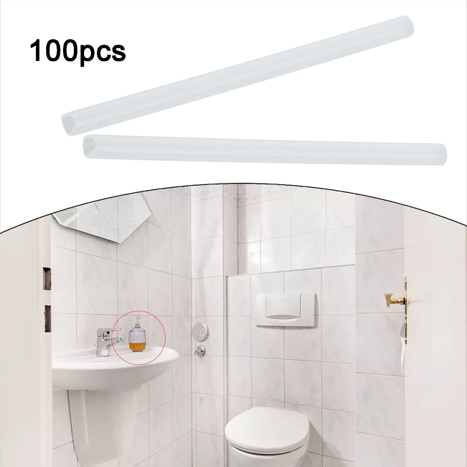 Testa della pompa tubo tubo testa della pompa tubo testa della pompa tubo di rinnovamento tubo bianco 100 pezzi 4.4 pollici larghezza del bagno nuovo di zecca