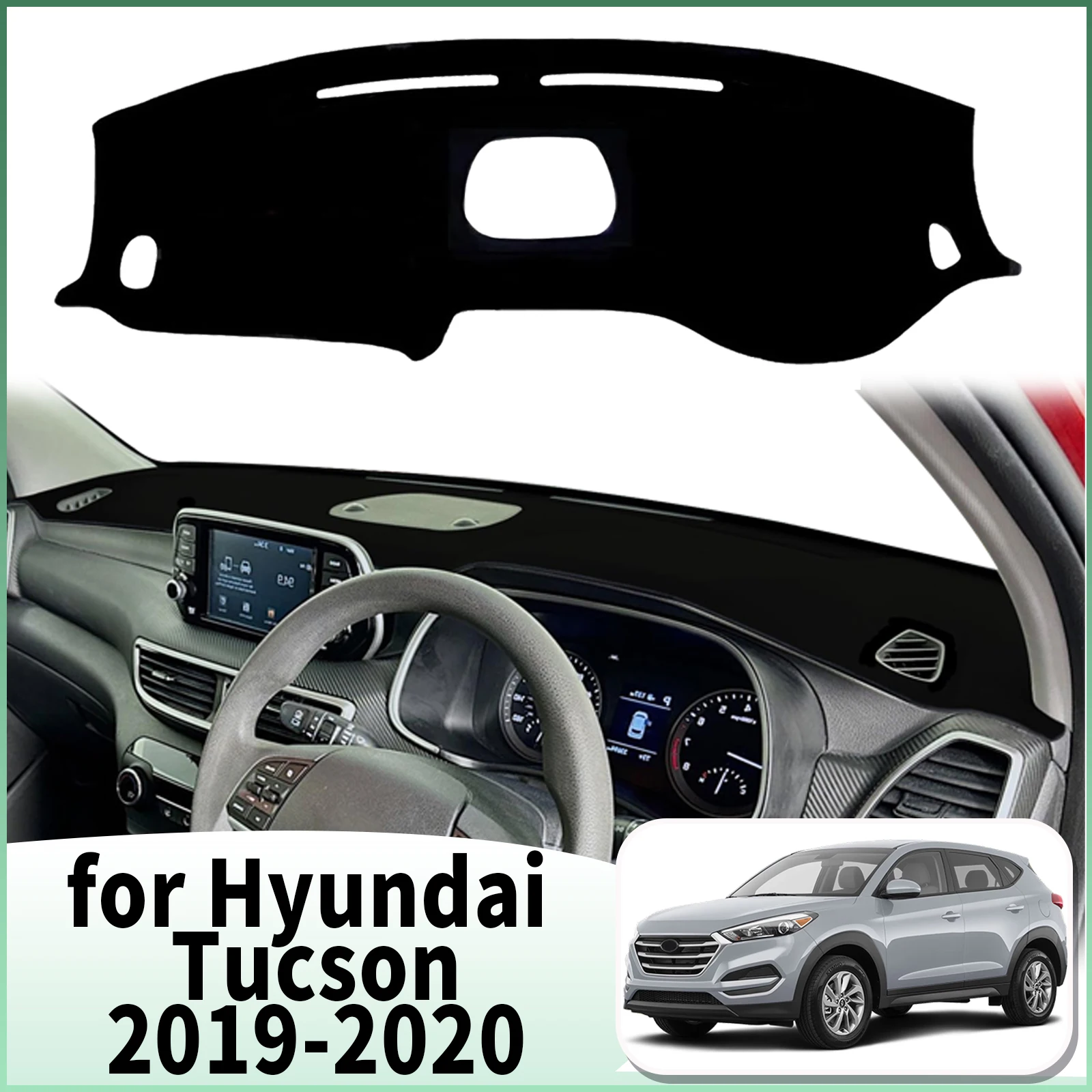 

fit for Hyundai Tucson2019-2020 Car Dashmat Accessories Dashboard Cover Pad DashMat Sunshade Protective Carpet