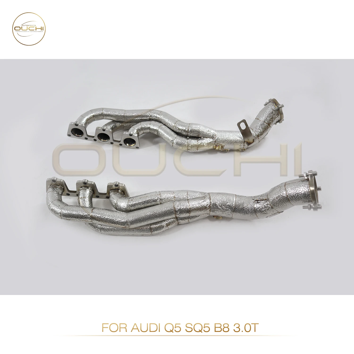 

OUCHI Exhaust System High Flow Performance Headers for Audi Q5 SQ5 B8 3.0T With Heat Shield Racing Manifold