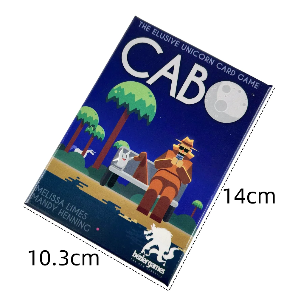 Juego de cartas CABO de 1 caja, adecuado para coleccionistas, recuerdos de fiesta navideña, regalos de Navidad, baraja de juego de mesa de cartas de unicornio