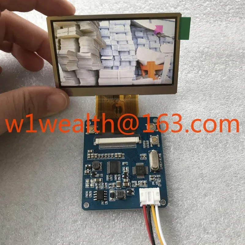 2.4/3/4.3/5/7 inch LCD display screen motherboard video cable modification repair TV game console 5V12V