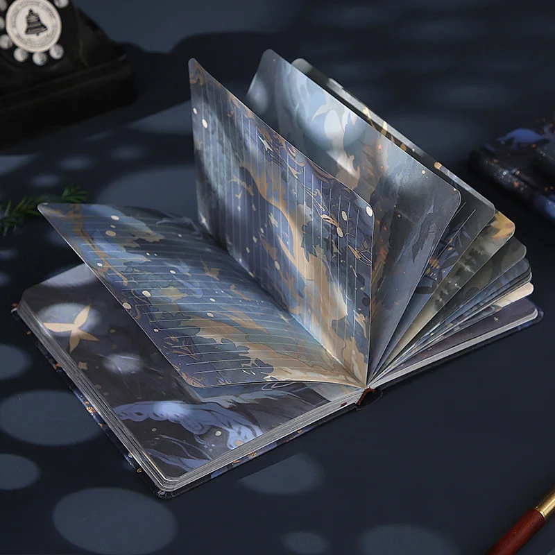 جديد الخيال الغابات مجلة بناتي ماجيك ضوء بقعة الحرفية كامل اللون التوضيح الصفحة الداخلية دفتر مذكرات حساسة ساحرة