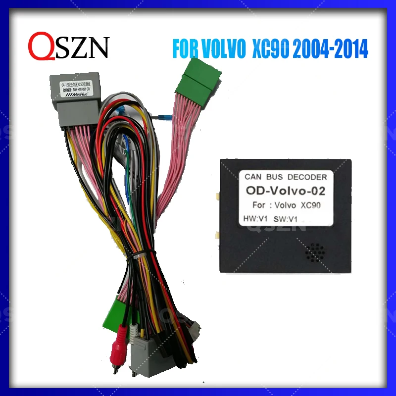 

QSZN Canbus box OD-VOLVO-02 Adaptor For Volvo XC90 2004-2014 With Wiring Harness Cable Android Car Radio Stereo DVD Android