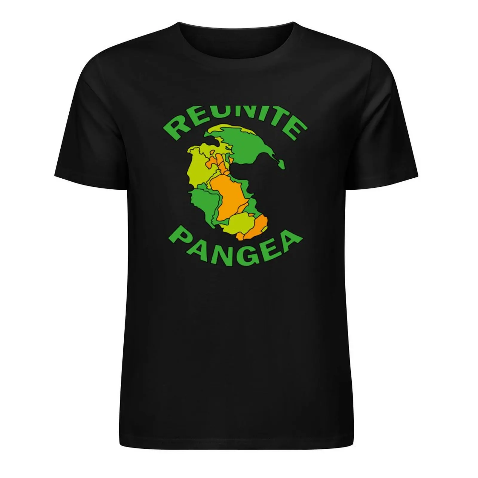 Reunite Pangea Funny Geology T-Shirt plus sizes for a boy anime stuff heavyweights Men's t-shirt