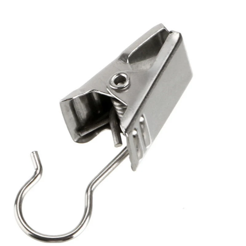 Curtain Clip Hooks Clip Length: 18.3mm Clip Wide: 9mm High Quality Drapery 20 Pcs Curtain Heavy Duty Accessories