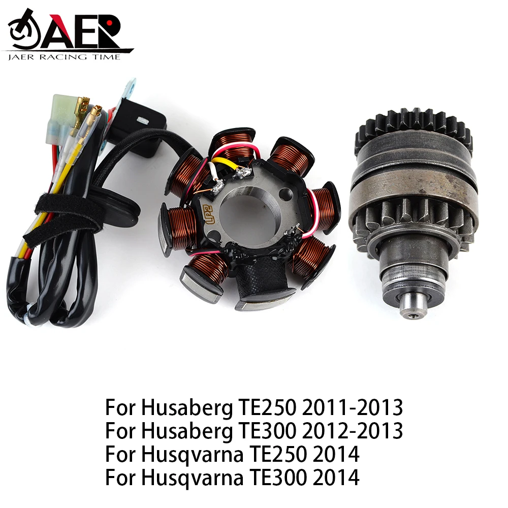 

Motorcycle Stator Coil + Starter Drive Bendix for Husaberg TE250 2011-2013 TE300 2012-2013 for Husqvarna TE250 TE300 2014