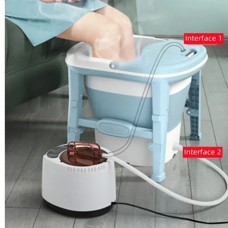 Desktop 220v 2.68L 1000W Household Steam Fumigation Machine Sauna Bath Steamer Foot Soaking Bucket Fumigator