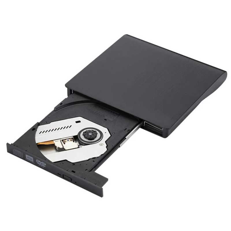 External CD DVD Drive, USB 2.0 Slim Protable External CD+/-RW Drive DVD-RW Burner Writer Player for Laptop Notebook PC Desktop