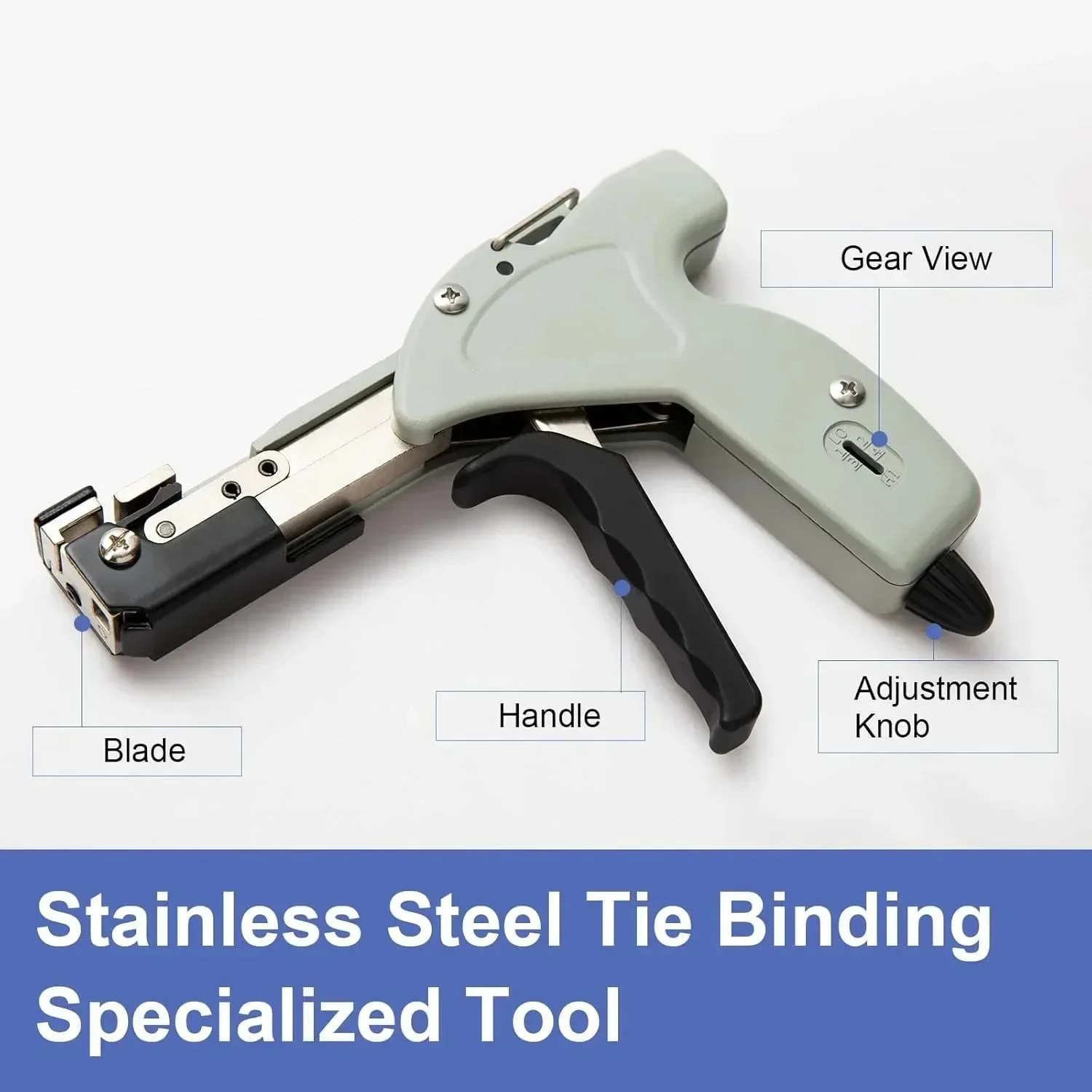 Stainless steel cable tie pliers New ratchet cable tie pliers tightener Cutting integrated belt tightener