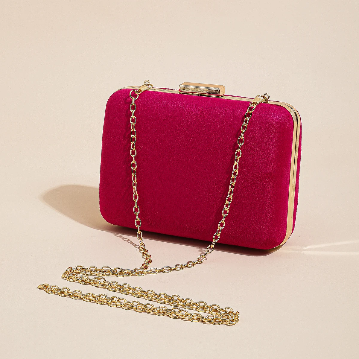 Mini einfache elegante Samt-Clutch-Abendtaschen für Damen, formelle Hochzeit, Party, Clutch, Geldbörse, Abschlussball – Detail 10
