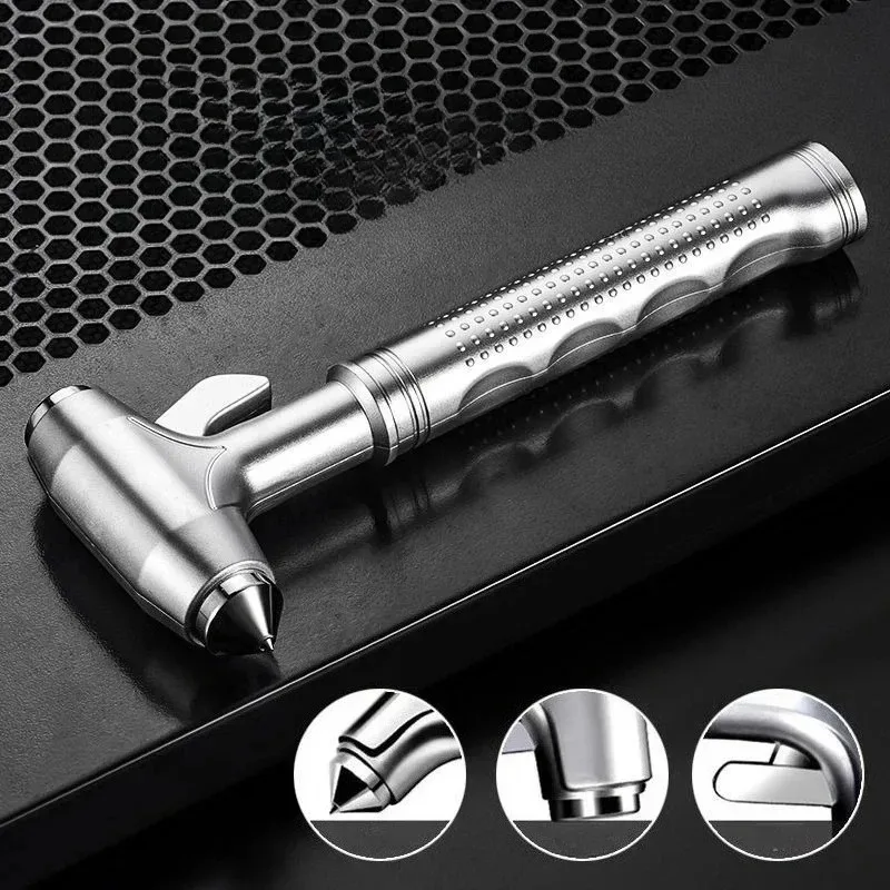Popular 1pcs Car Safety Hammer Car Window Breaker Emergency Escape Tool with Seat Belt Steel Life-Saving Car Tool