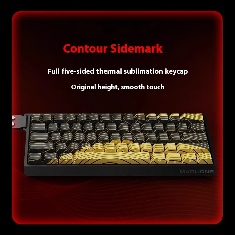 MADLIONS Mad60 Mad68 He Mechanical Keyboard Magnetic Switch 8k Wired Rgb Hot Swap Custom Keyboard Esport Game Gift Accessory