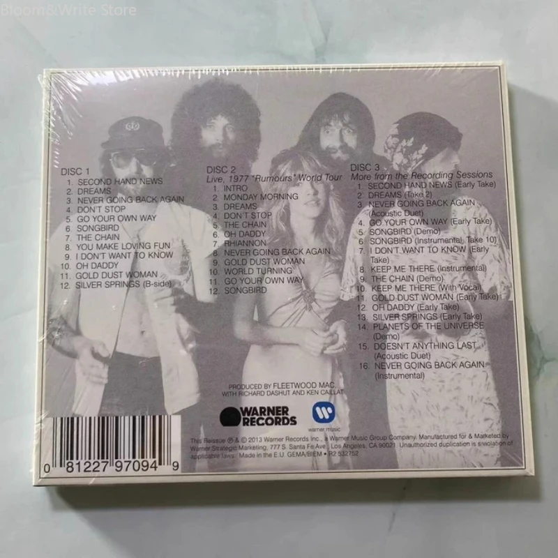 Classic British Retro Rock Bands Music CD Rumours Album 3pcs Music Record  Walkman Car Soundtracks Box Party Music Collection
