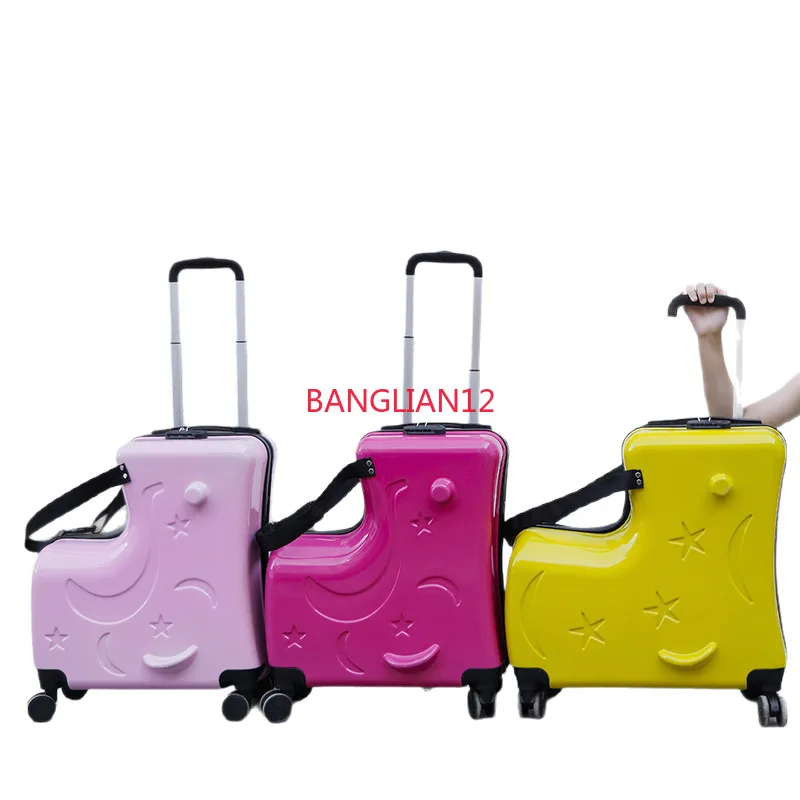 

Children's Mountable Luggage Trolley Case 20/24 Multifunctional Luggage