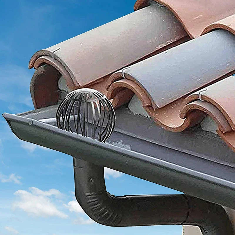 Gutter Guards Flexible Rust-free Roof Filter Cover Anti-blocking Round Net Cover For Clean Drain Drainage Ditch Guard