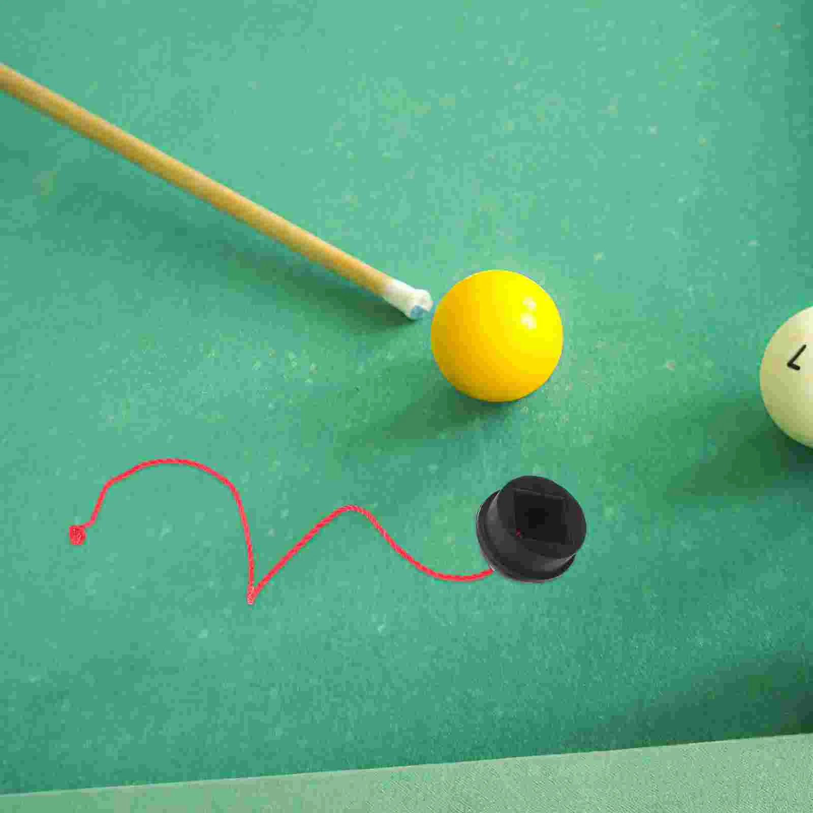 Ergonomische zwembadhouder Gereedschap Zwarte rubberen dop Snookerkrijt Beschermende doos Schokabsorberend Valbestendig Past op standaard