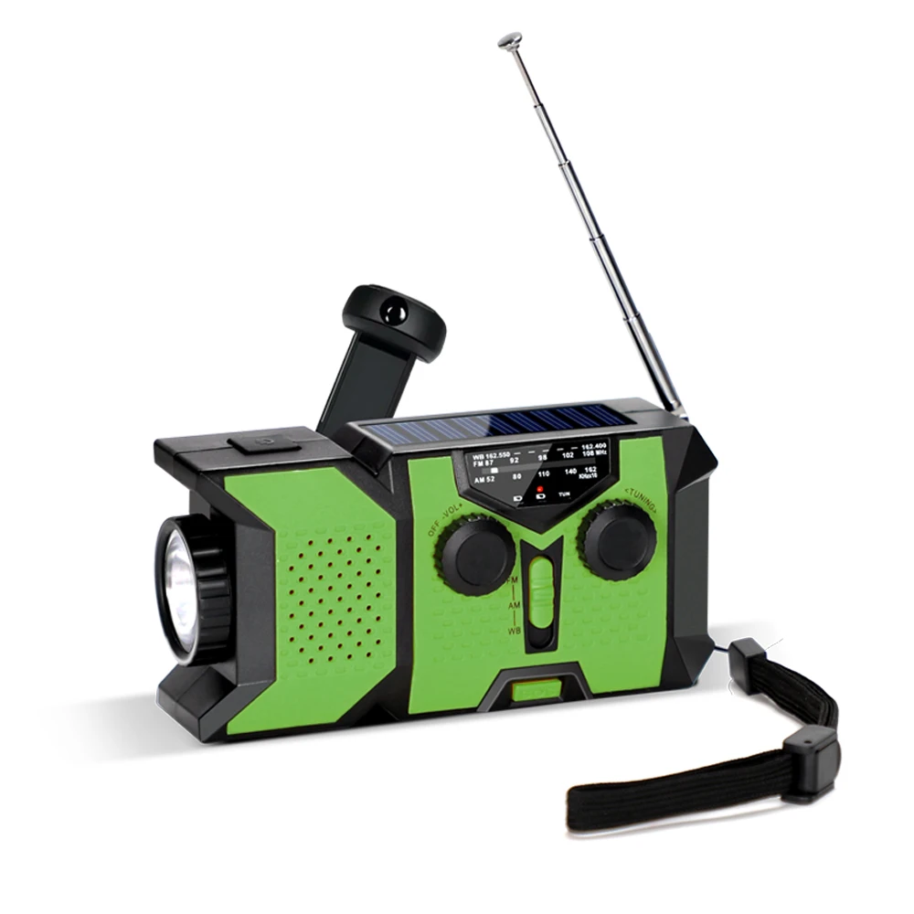 

Solar Camping Survival Kit with Crank Radio Emergency Dinamo Power Bank Plastic Internet Radio