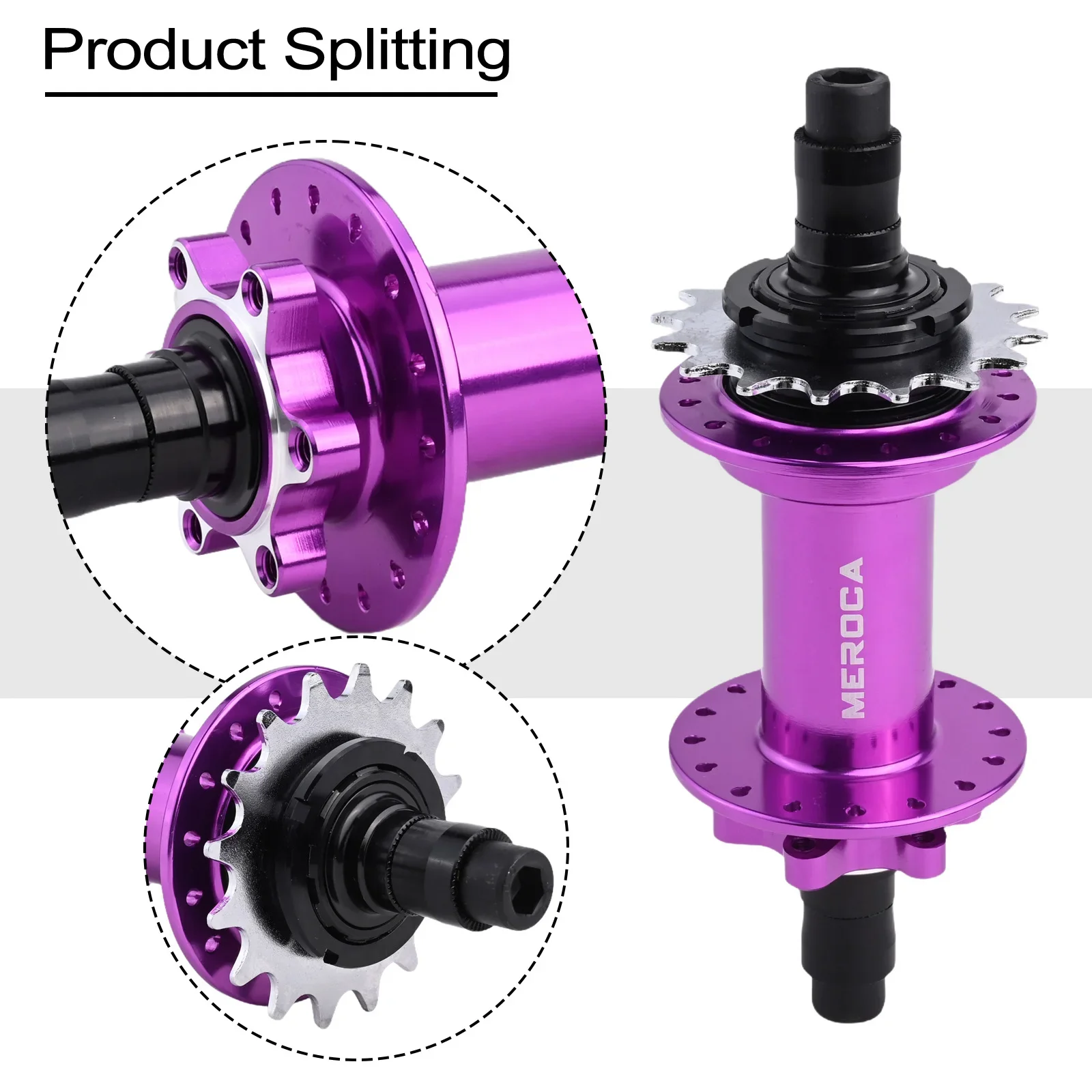 Single Speed Hub 32 Holes Mtb Bicycle Hubs Noisy Cubes Sealed Bearing Rear Hub For DJ Dirt Jump MTB Mountain Bike