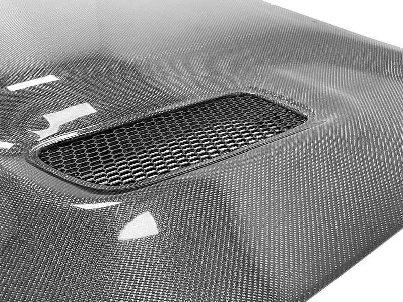 Redeye Style Carbon Fiber Front Hood Bonnet with Vents for 2015-21 Dodge Charger SRT Hellcat 4