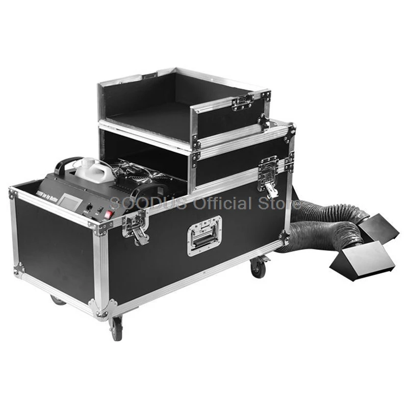 

2000W Water Mist Machine Low Lying Smoke Machine Water Fog Machine Wedding Concert Stage Effect Equipment With Case DMX