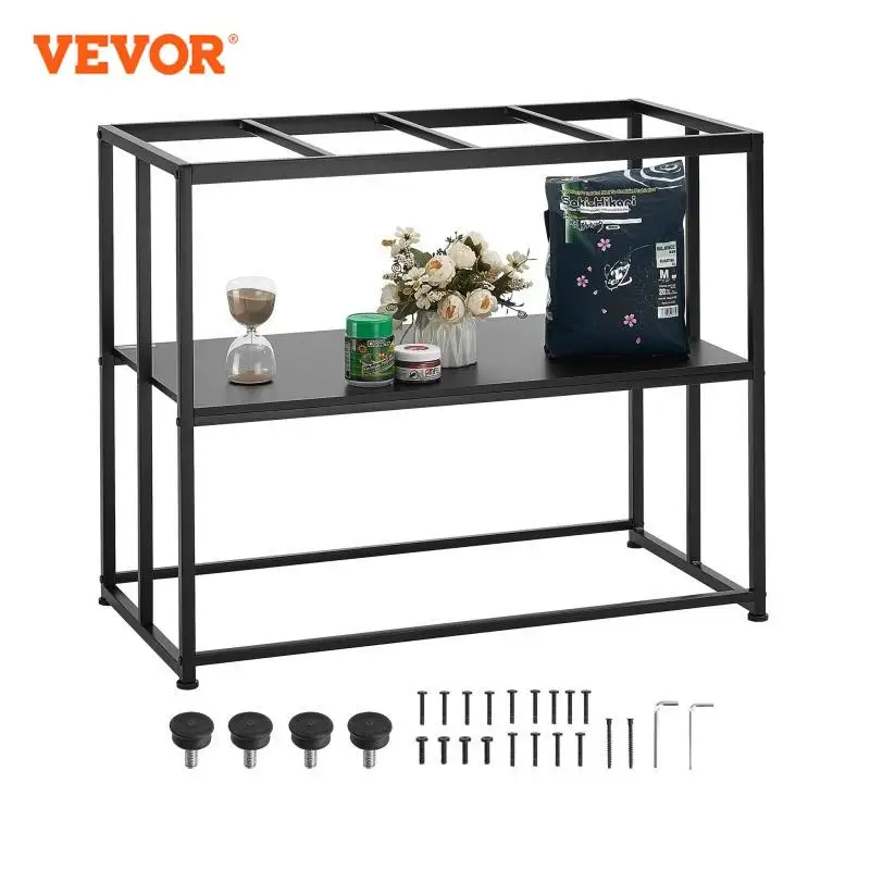 VEVOR Aquarium Stand 40 Gal Fish Tank Stand 36.5x18.5x29.5 in Steel Turtle Tank Stand 335lbs Load Capacity Reptile Tank Stand