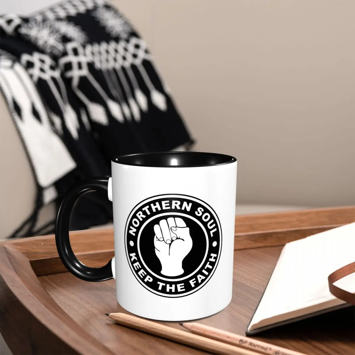 Picture 3: Northern Soul Keep The Fait Mug Funny Ceramic Coffee Cups Tea Mugs Milk Cup Drinkware Gifts for Friends