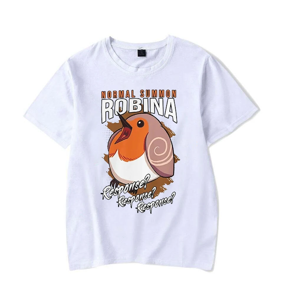 Normal Summon Robina Funny Otaku Printed Men Woman T-shirt Duel Monster Harajuku Anime T-shirt Casual Loose Graffiti Couple Top