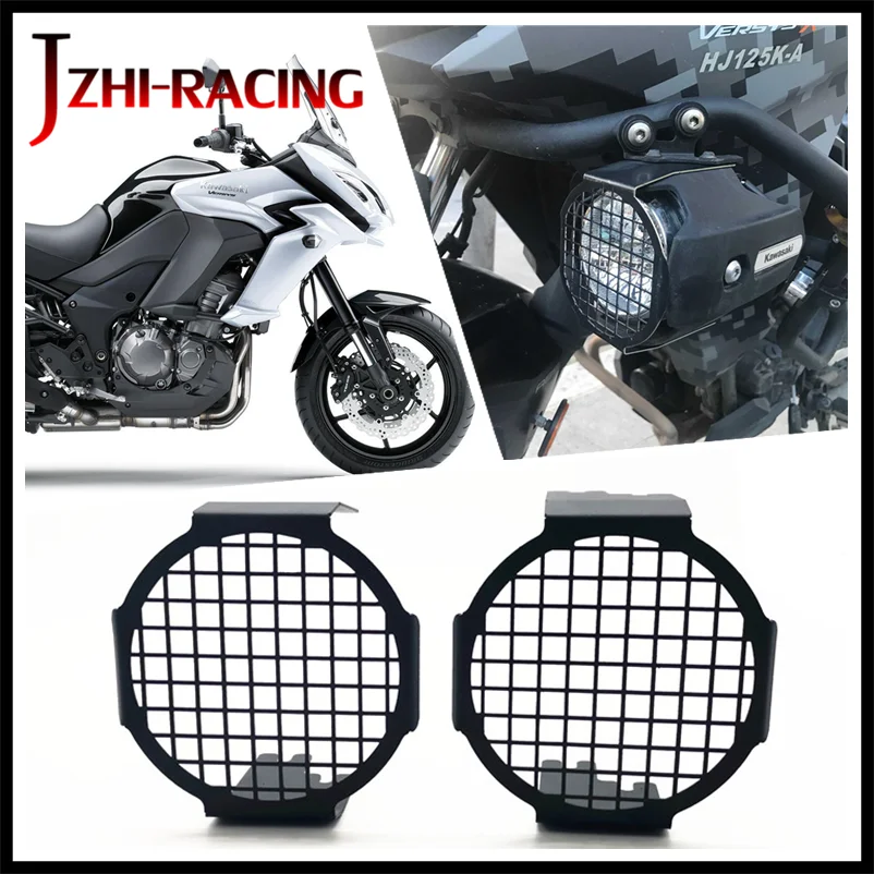 FOR KAWASAKI VERSYS 650 1000 Motorcycle Accessories Stainless Steel Spotlight Auxiliary Light Led Guard Protective Cover