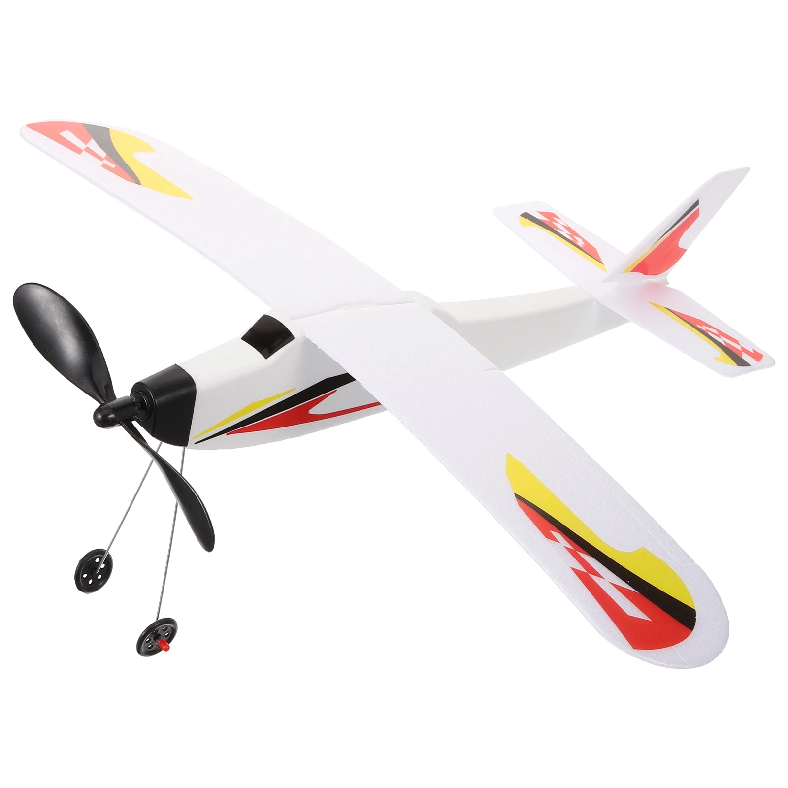 

Foam Toy DIY Rubber Band Powered Aircraft Glider Airplane Model Outdoor Sports Flying DIY Handmade Toys (Random Style)