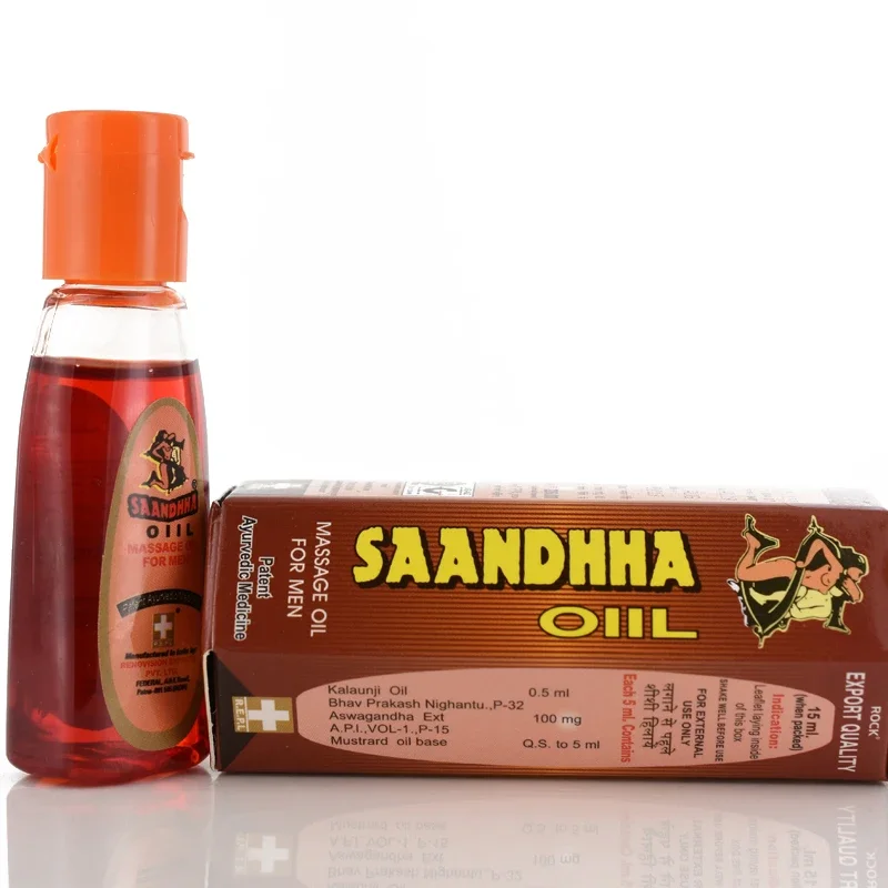 2 Pcs Saandhha Oil Indian God Lotion Men Enlarge Cock Erection Spray Big Dick Enlargement Massage Gel Increase Growth 15ml