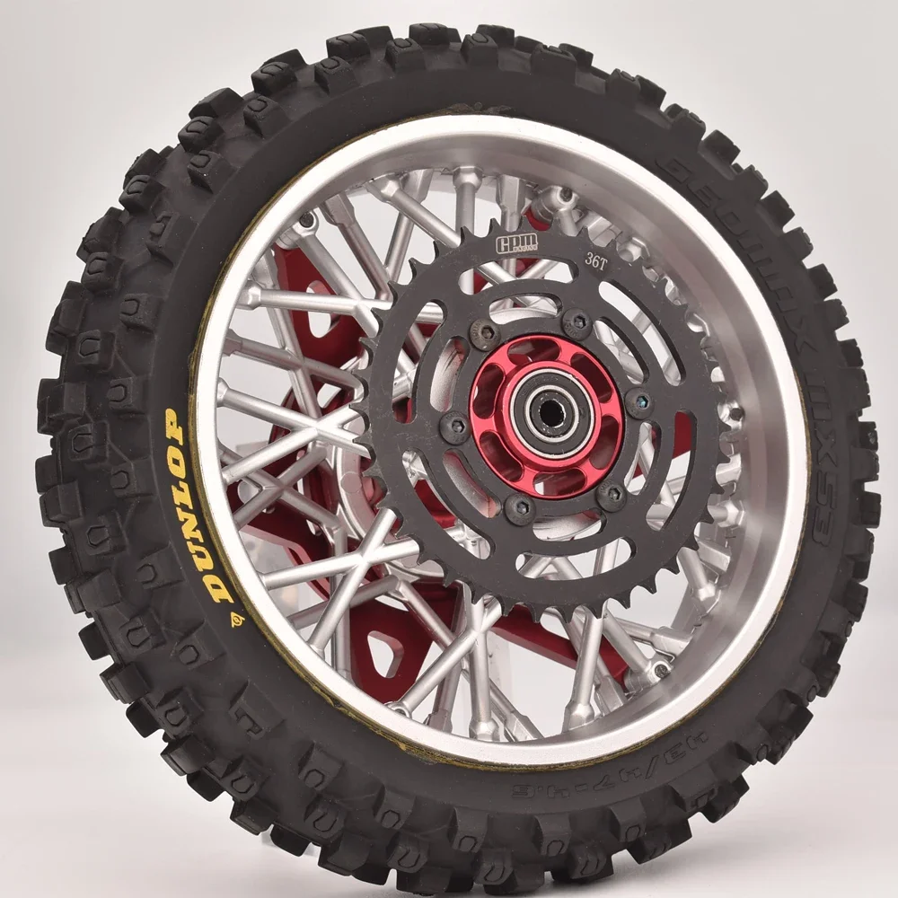 GPM para LOSI 1/4 PROMOTO-MX PROMOTO-SM FXR motocicleta RC accesorios de actualización de coche piñón de cadena de cubo de acero metálico LOS262003