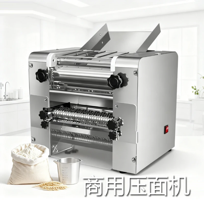 

Stainless Steel Electric Noodle Maker Noodle Press Home Use and Commercial Use Small Automatic Rolling Dough Kneading Machine