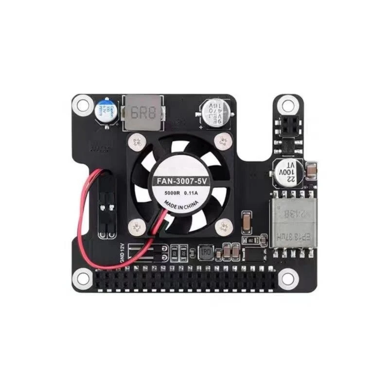 

Power Over Ethernet Poard для RPI 5 с охлаждающим вентилятором Metal Teamsink