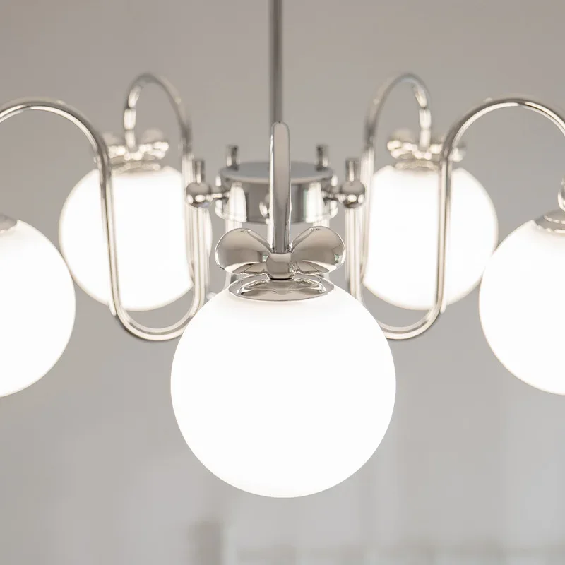 

SANDYHA Modern Minimalist Magic Bean Glass Ball Pendant Light LED Chandelier for Living Room Bedroom Restaurant Decoration