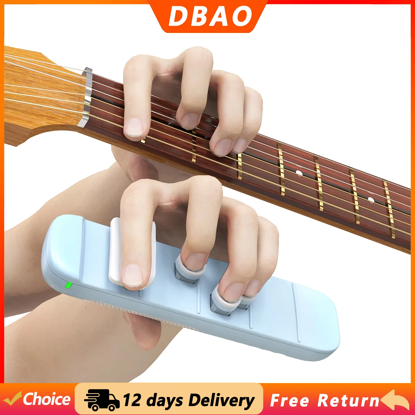 DBAO Guitar Chord Trainer F Chord Guitar Finger Trainer Portable Guitar Beginner Chord Practice Tool Guitar Accessories