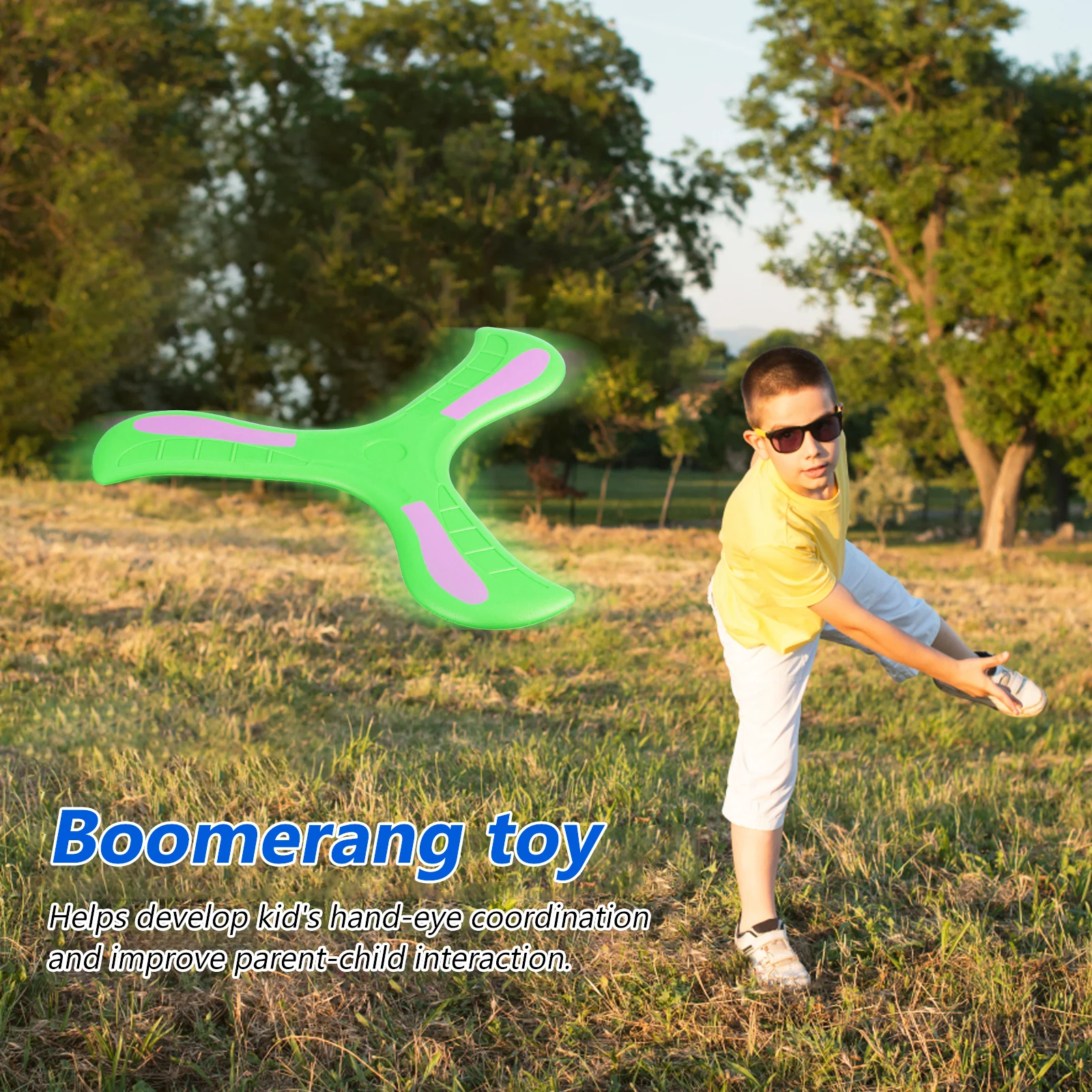 

2 Pcs Boomerang Toy for Kids Plastic Boomerangs Craft Toddler Outdoor Toys Flying Returning