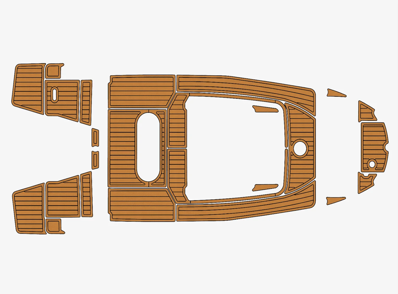 

2017 Quicksilver 605, открытый 1/4 дюйма, 6 мм, пена EVA, нескользящий морской коврик из тикового дерева, настил из ПВХ, домашний ковер Aqua, морской пол