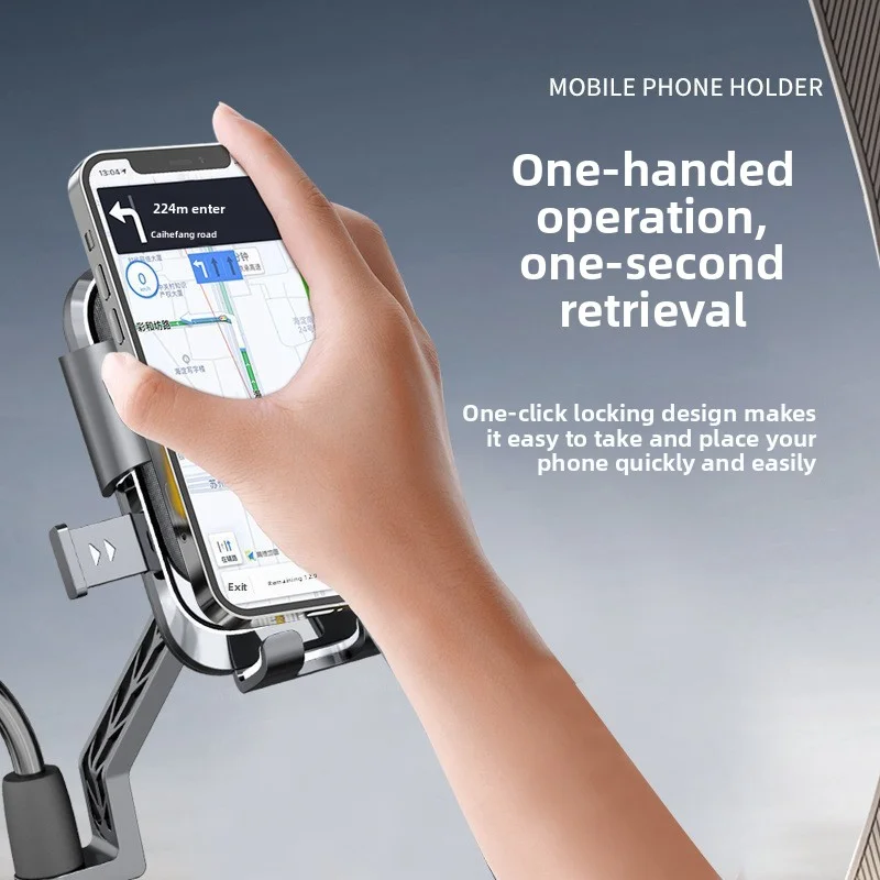 

WAYCOOL Motorcycle Mobile Phone Holder Bike Handlebar Phone Holder Motorcycle GPS Stand Motorcycle Handlebar Phone Bracket