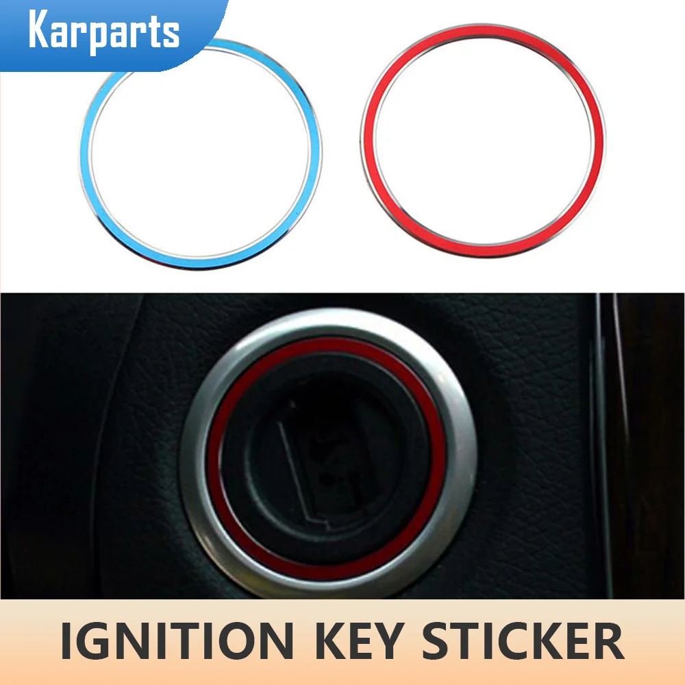 

Aluminum Alloy Car Engine Start Ignition Key Cover Ring Sticker for Mercedes Benz Glk Ml Gl Cla Gla Cls Styling Accessories