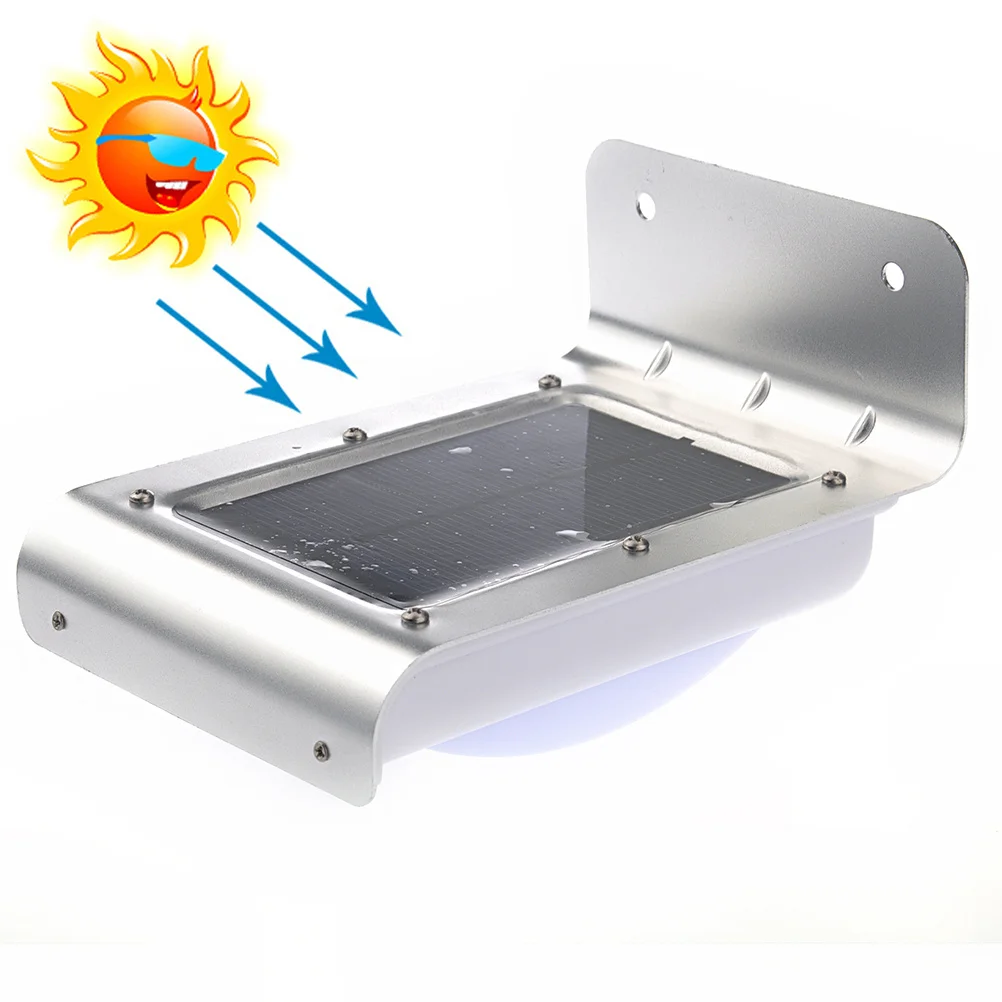 

2 шт., 16 светодиодов, солнечный индукционный светильник, уличный настенный светильник для садовой дорожки, декоративное управление, лампа на солнечной энергии