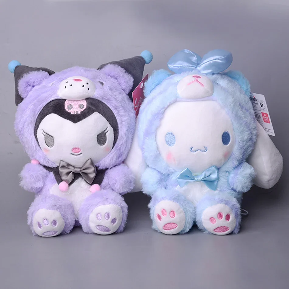 2025.23CM Poduszka Pluszowa Kawali Tygrys Kuromi Hello Kitty My Melody Cinnamoroll Anime Zabawka dla Dzieci Kolekcja z Kreskówek na Prezent