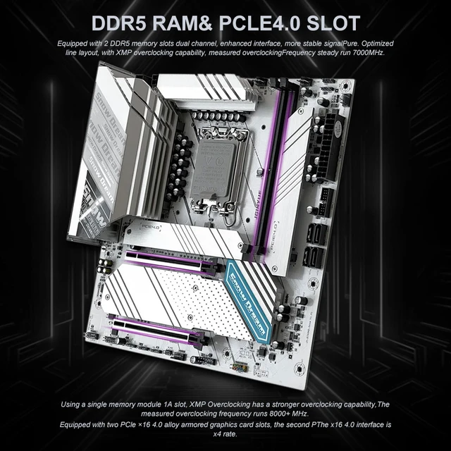 JGINYUE Z790M Motherboard LGA 1700 Support Intel 12th/13th/14th