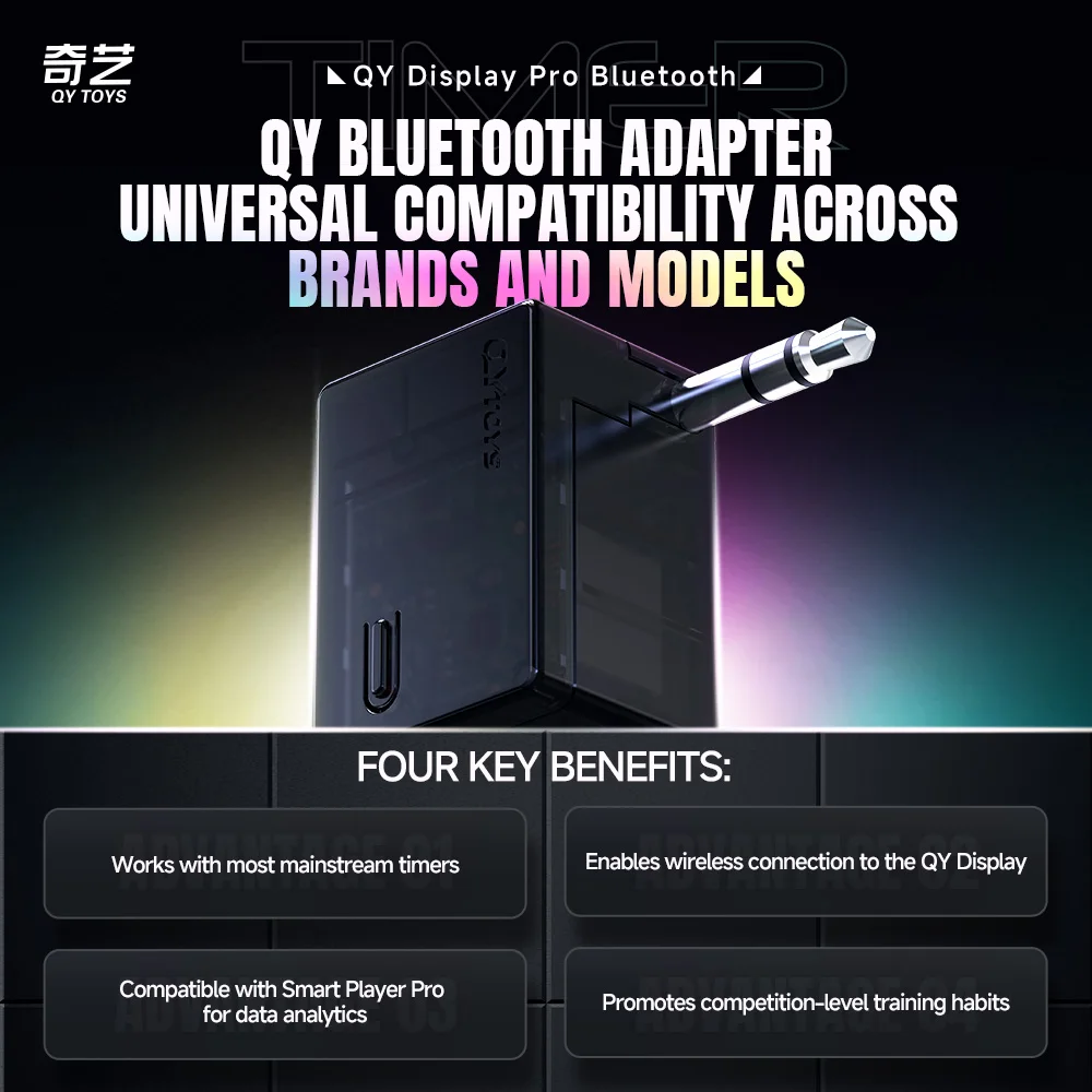 [CubeFun]QiYi Display Pro Bluetooth Timer Magic Speed Cube Competition LED Timing Display Professtional WCA Toys Puzzle