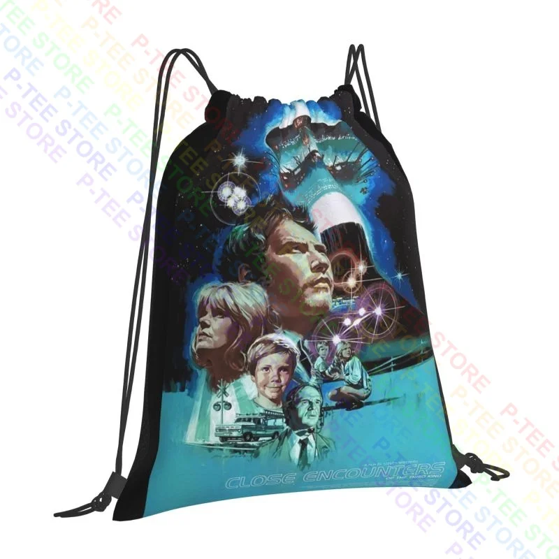 Close Encounters Of The Third Kind Movie Ufo Aliens Drawstring Bags Gym Bag Swimming Sports Style