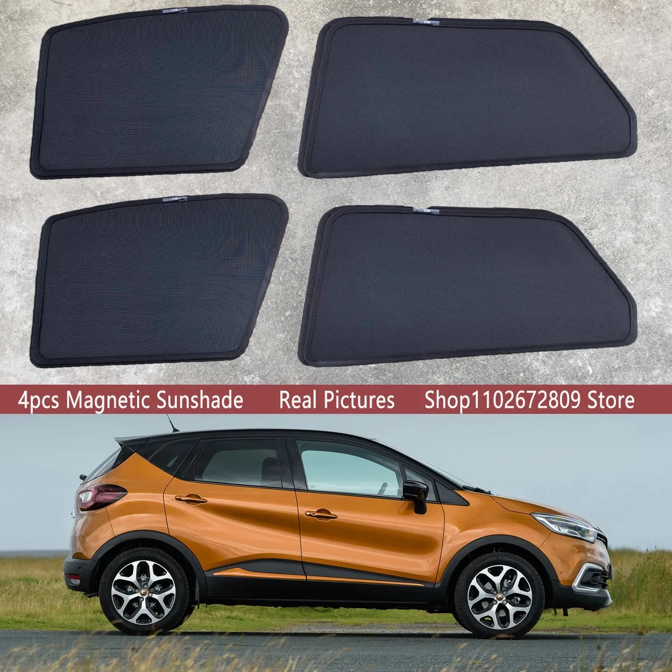 

Magnetic Car Sunshade Shield Front Windshield Frame Curtain Sun Shades for Renault Captur Kaptur 2013 ~ 2018 MK1 Accessories