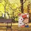 Artofy Hello Fall Scarecrow Small Decorative Garden Flag, Autumn Maple jjp
