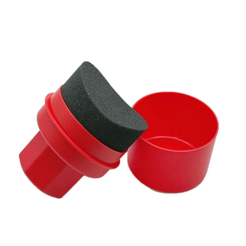 Car Tire Polishing Sponge Brush High-density Handheld Waxing Sponge Arc-shaped Covered Tire Oiling Sponge